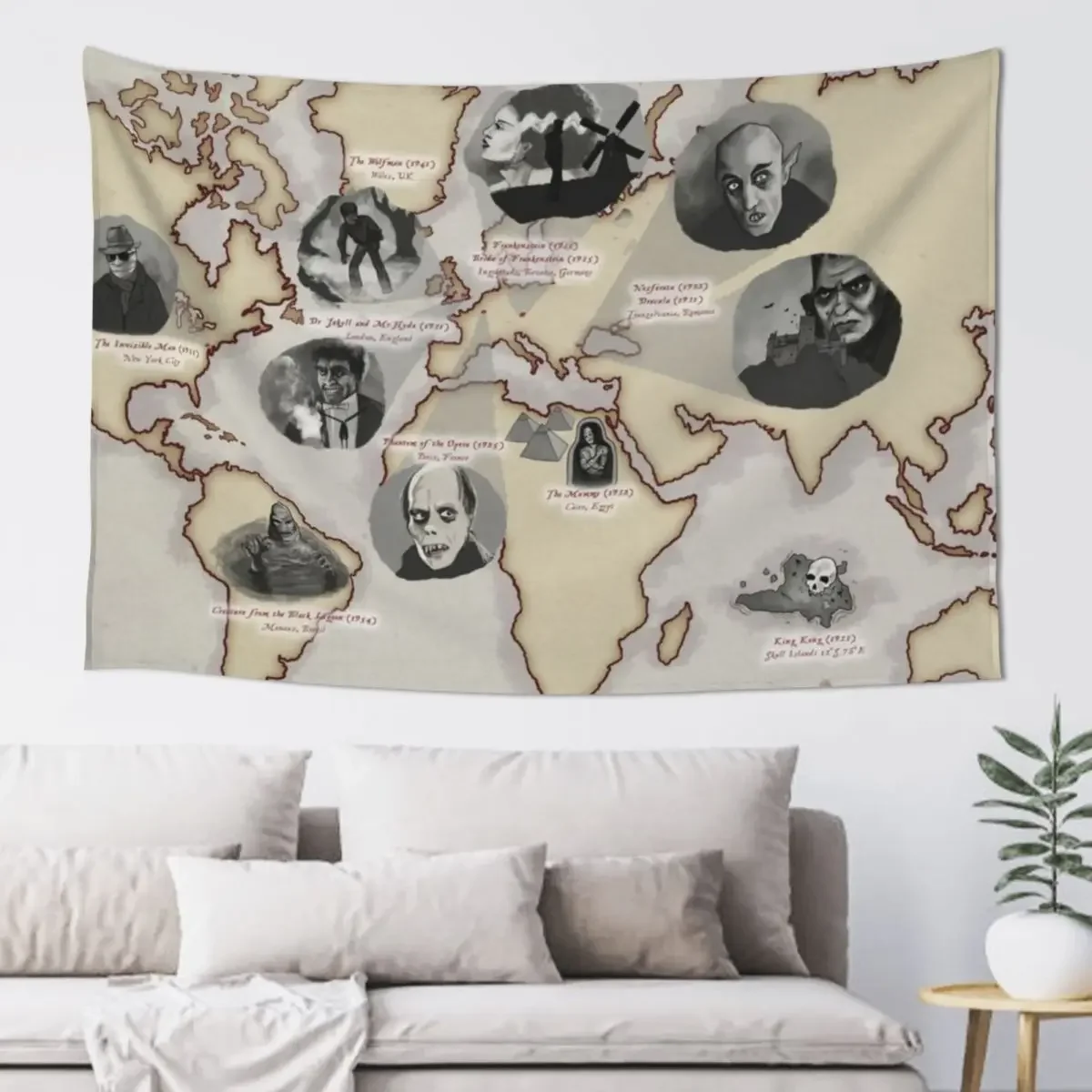 Golden Age of Monsters Tapestry Room Ornaments Home Decorations Aesthetic Christmas Decoration Tapestry
Golden Age of Monsters Tapestry Room Ornaments Home Decorations Aesthetic Christmas Decoration Tapestry