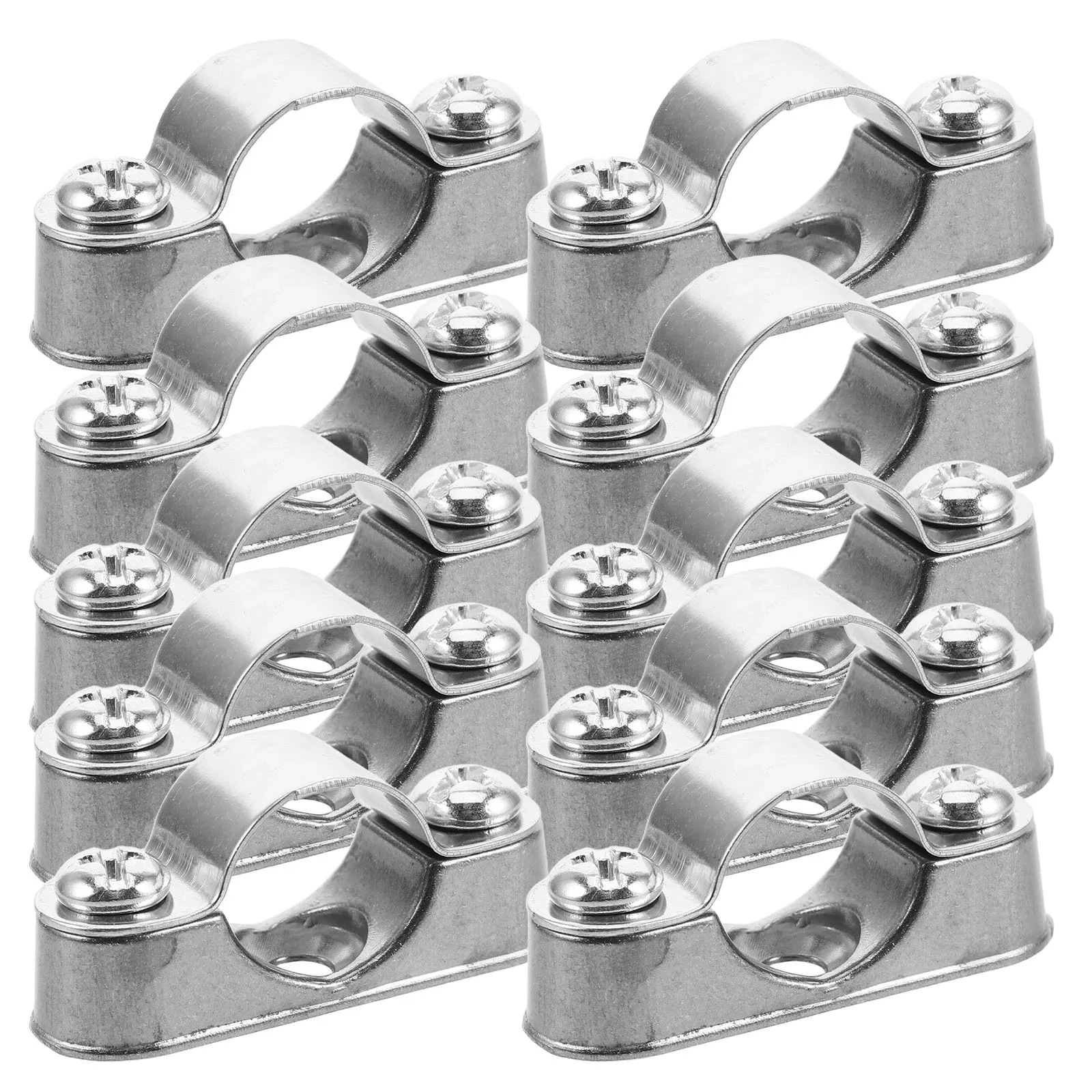 10pcs Pipe Support Bracket Clamp for Wall Ceiling Mount Silver Finish Durable Tube Holder Stainless Steel Construction
10pcs Pipe Support Bracket Clamp for Wall Ceiling Mount Silver Finish Durable Tube Holder Stainless Steel Construction