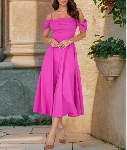 Solid color pleated slim fit A-line vest skirt, fashionable and casual, new women's clothing for summer 2025
Solid color pleated slim fit A-line vest skirt, fashionable and casual, new women's clothing for summer 2025