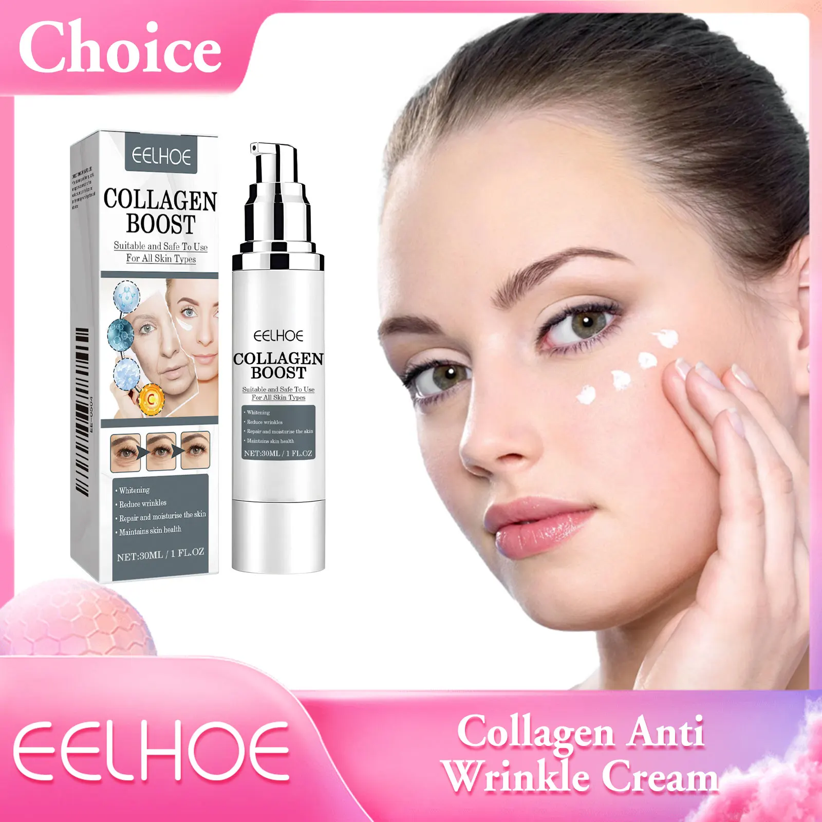 Collagen Wrinkle Removal Cream Advanced Anti Aging Improve Puffiness Moisturizing Tightening Firming Hyaluronic Acid Face Cream
Collagen Wrinkle Removal Cream Advanced Anti Aging Improve Puffiness Moisturizing Tightening Firming Hyaluronic Acid Face Cream
