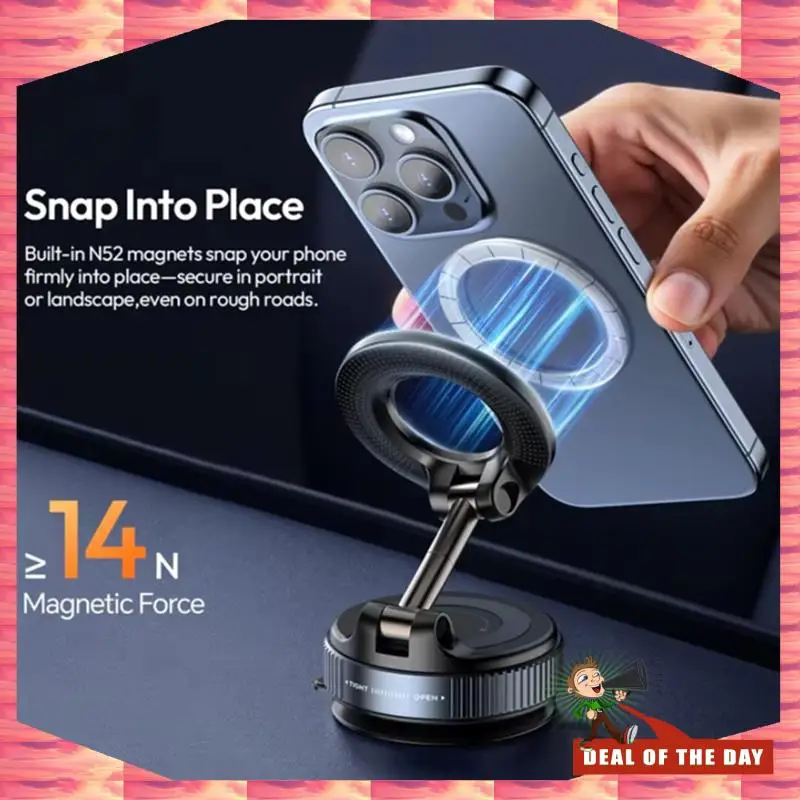 24-Hour Delivery Ulanzi Vacuum Suction Magmount Phone Mount For Car Window Dashboard-SK-25 Fits For Iphone 16, 15, 14, 13
24-Hour Delivery Ulanzi Vacuum Suction Magmount Phone Mount For Car Window Dashboard-SK-25 Fits For Iphone 16, 15, 14, 13