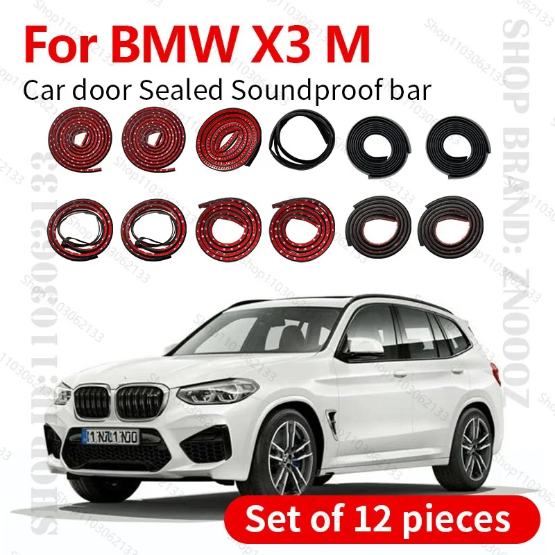 For BMW X3 M Car Door Seal Strip Rubber Double Layer Sealing Protector Soundproof Strip Dustproof Seal Strip 12PCS Set
For BMW X3 M Car Door Seal Strip Rubber Double Layer Sealing Protector Soundproof Strip Dustproof Seal Strip 12PCS Set