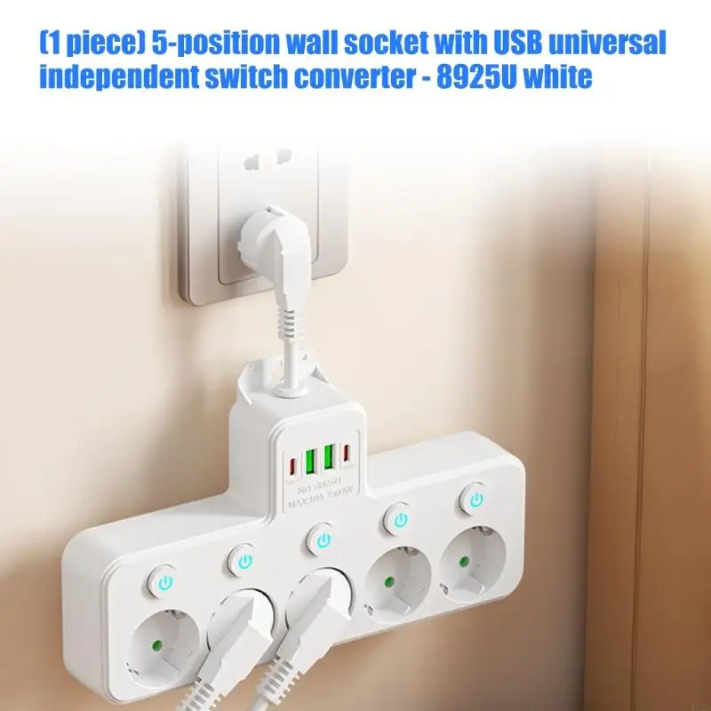 462E Universals Wall Adapters with 4 Outlets And 4 USB Port For Fast Charging
462E Universals Wall Adapters with 4 Outlets And 4 USB Port For Fast Charging