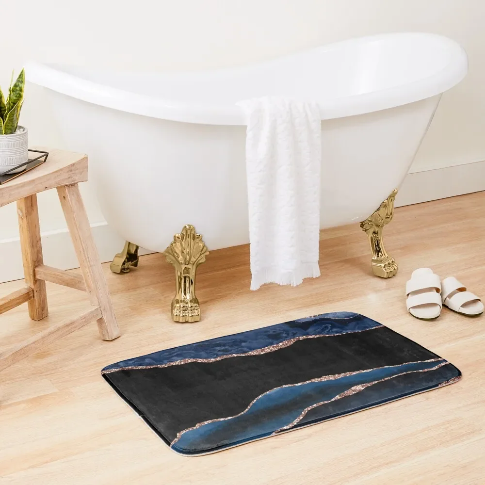 Blue and Rose Gold Agate Bath Mat Anti-Slip Carpet Accessories For Shower And Services Toilet Carpet Mat
Blue and Rose Gold Agate Bath Mat Anti-Slip Carpet Accessories For Shower And Services Toilet Carpet Mat