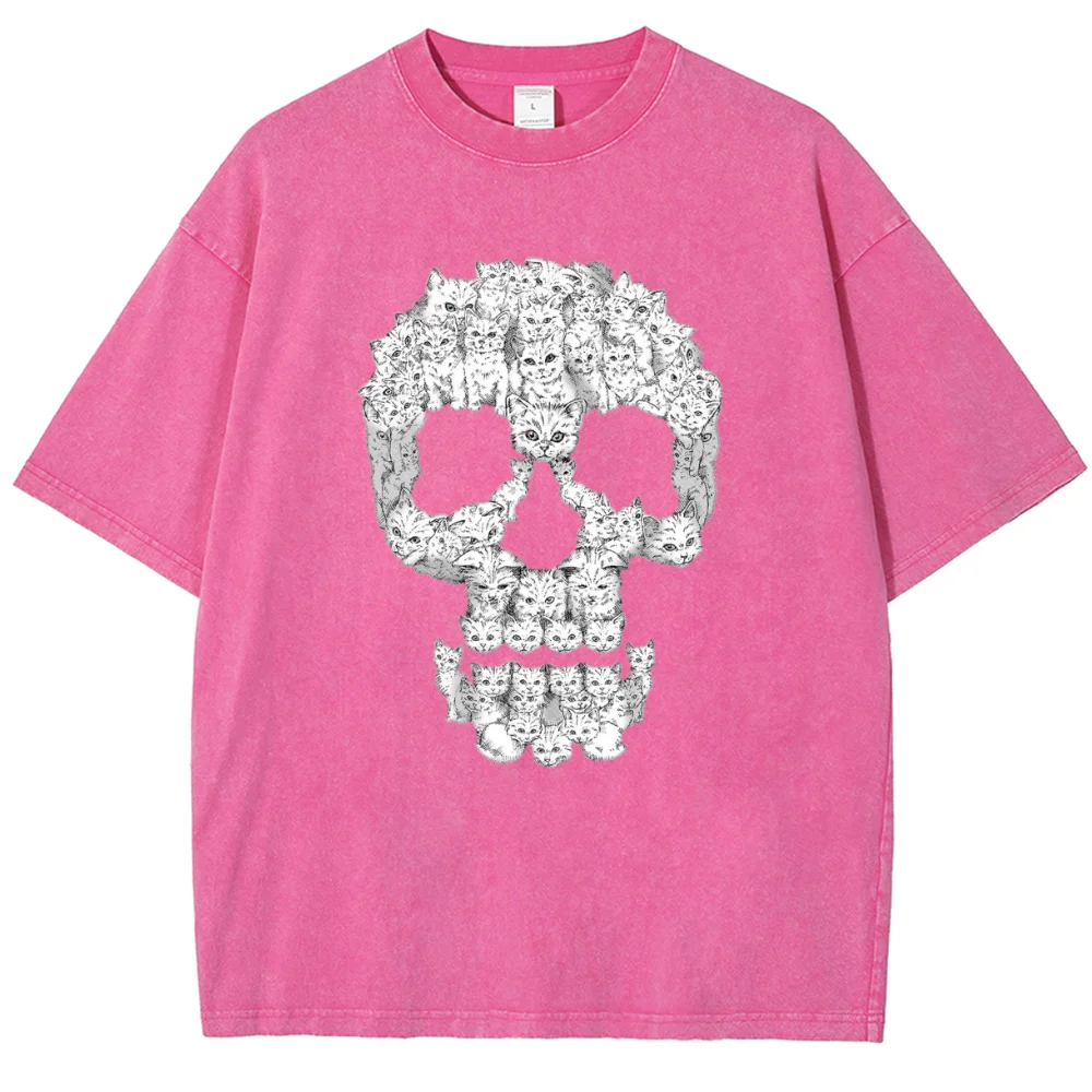 Oversize Vintage Snowflake Point T-Shirts For Women Cotton Simple Skull Print Short Sleeve Wash With Old Water Street Hip Hop Te
Oversize Vintage Snowflake Point T-Shirts For Women Cotton Simple Skull Print Short Sleeve Wash With Old Water Street Hip Hop Te