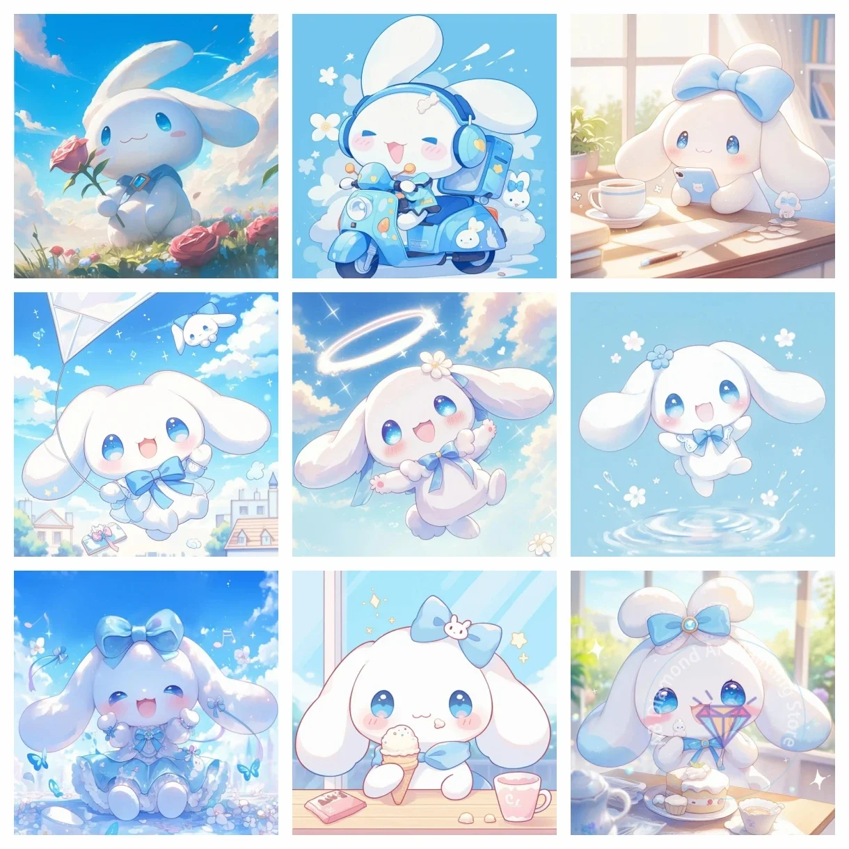 Sanrio New Cute Cinnamoroll AB Diamond Painting Mosaic Embroidery Diamond Embroidery 5D DIY Set Home Decoration Children's Gift
Sanrio New Cute Cinnamoroll AB Diamond Painting Mosaic Embroidery Diamond Embroidery 5D DIY Set Home Decoration Children's Gift