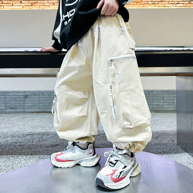 Boys Cargo Pants Spring and Autumn New Children's Pants Boys' Loose Casual Pants Big Boy's Clothing Kids Clothes Teenagers 8-16Y
Boys Cargo Pants Spring and Autumn New Children's Pants Boys' Loose Casual Pants Big Boy's Clothing Kids Clothes Teenagers 8-16Y