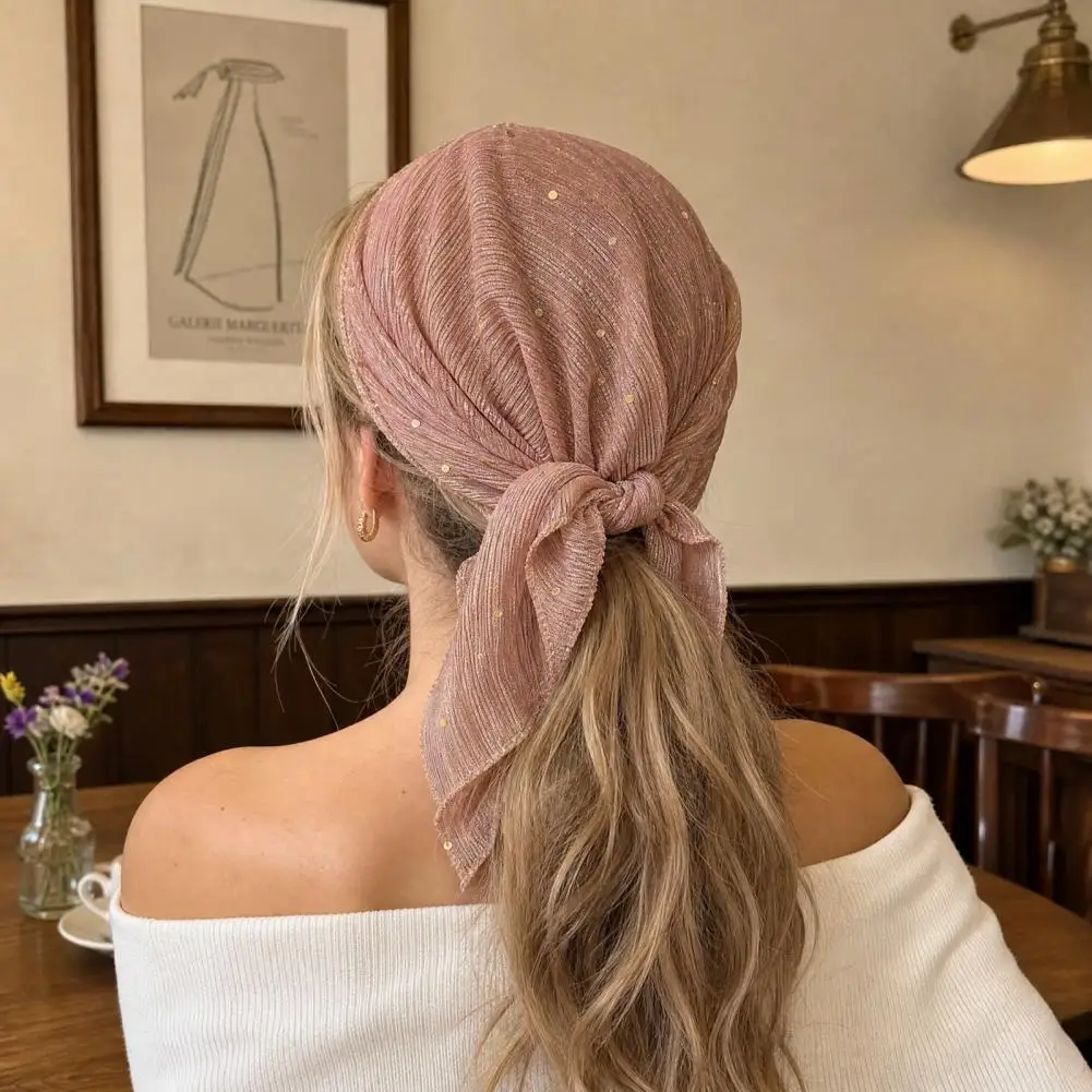 Retro Style Headscarf Multi-Purpose Lightweight Square Scarf, Adjustable Strap Bohemian Style Head Wrap for Travel Vacation
Retro Style Headscarf Multi-Purpose Lightweight Square Scarf, Adjustable Strap Bohemian Style Head Wrap for Travel Vacation