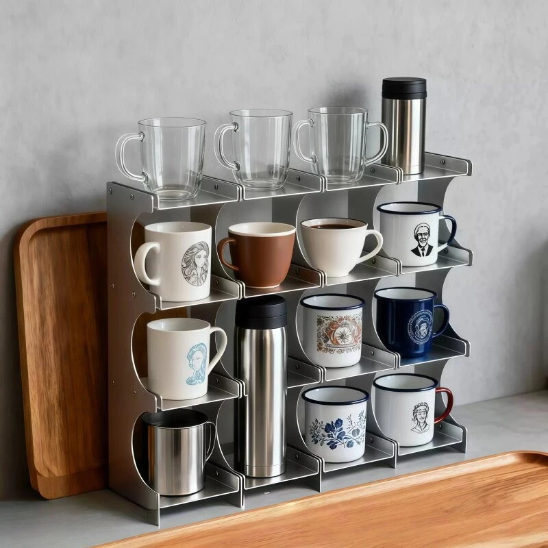 Stainless Steel Cup Holder Storage Cosmetics Perfume Organizer Shelf Desktop Storage Shelf Coffee Cup Display Stand Minimalist
Stainless Steel Cup Holder Storage Cosmetics Perfume Organizer Shelf Desktop Storage Shelf Coffee Cup Display Stand Minimalist