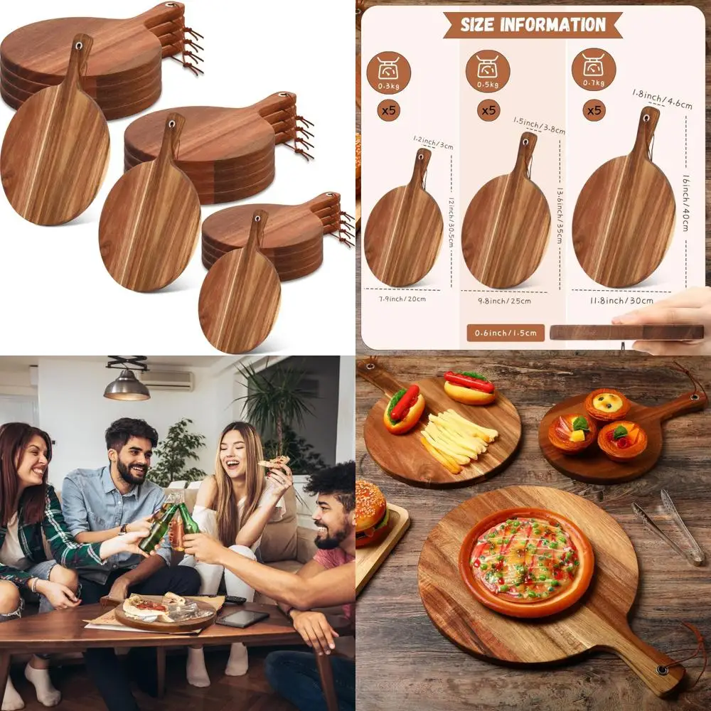 Большой круглый набор досок для мясных изделий из дерева акации с ручкой, толстый и прочный, идеально подходящий для сервировки и измельчения оптом
Большой круглый набор досок для мясных изделий из дерева акации с ручкой, толстый и прочный, идеально подходящий для сервировки и измельчения оптом