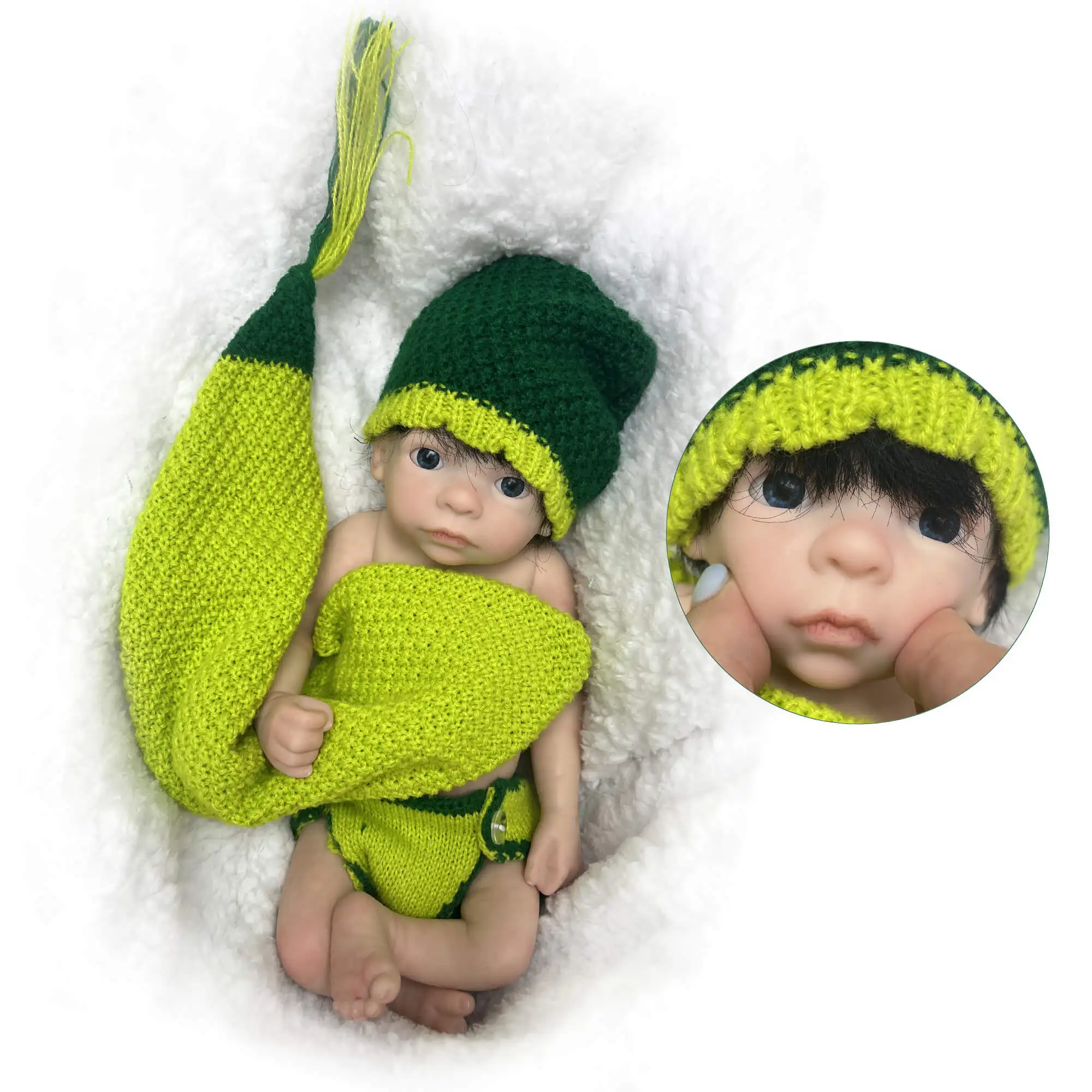 Full Silicone Reborn Dolls with Open Eyes Lifelike Full Silicone Reborn Baby Doll
Full Silicone Reborn Dolls with Open Eyes Lifelike Full Silicone Reborn Baby Doll