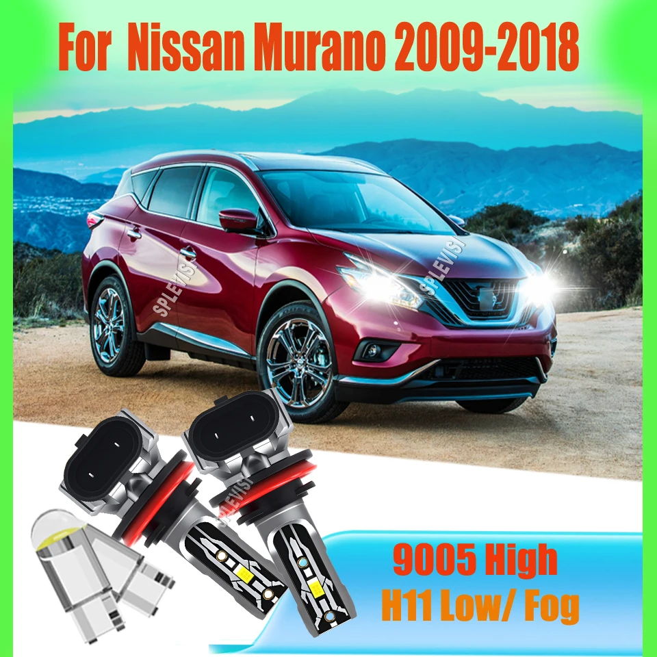 9005 H11 LED White Headlight Fog Bulbs 150W/Pair - Plug-and-Play Installation For Nissan Murano 2009 2010 2011 2012 2013-2018
9005 H11 LED White Headlight Fog Bulbs 150W/Pair - Plug-and-Play Installation For Nissan Murano 2009 2010 2011 2012 2013-2018