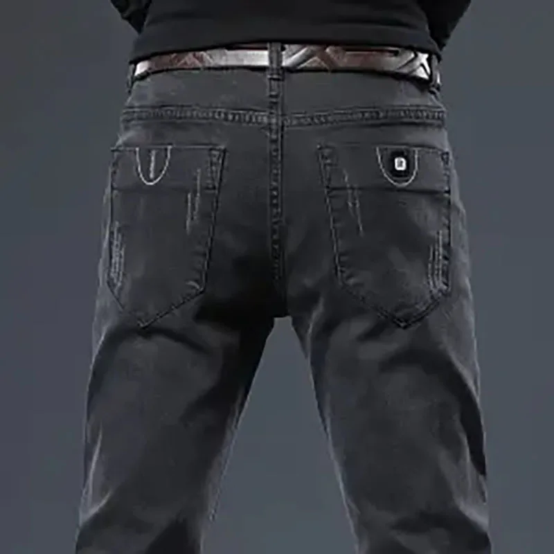 Fashion Casual Summer Thin Men Jeans 2023 High-End Slim Straight Male Denim Pants Middle Waist Solid Color Jeans
Fashion Casual Summer Thin Men Jeans 2023 High-End Slim Straight Male Denim Pants Middle Waist Solid Color Jeans