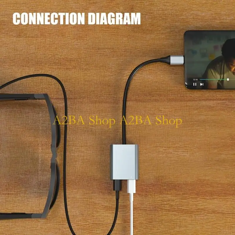 A2BA Gray AR Glasses Connector HUB Features PD100 Charging Fast Speed Data Sync
A2BA Gray AR Glasses Connector HUB Features PD100 Charging Fast Speed Data Sync
