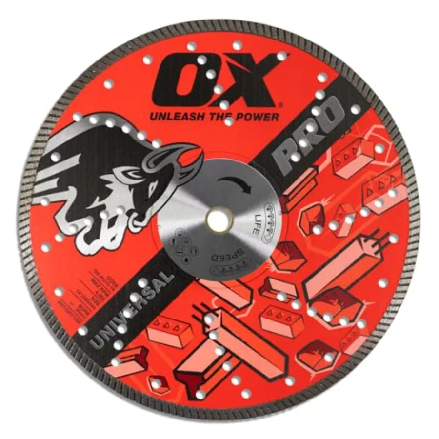 Tools Pro 14" Universal Dry/Wet Cutting Diamond Blade for Concrete Saw Cuts Granite, Metal, Natural Stone and Tiles - 20mm - 1
Tools Pro 14" Universal Dry/Wet Cutting Diamond Blade for Concrete Saw Cuts Granite, Metal, Natural Stone and Tiles - 20mm - 1