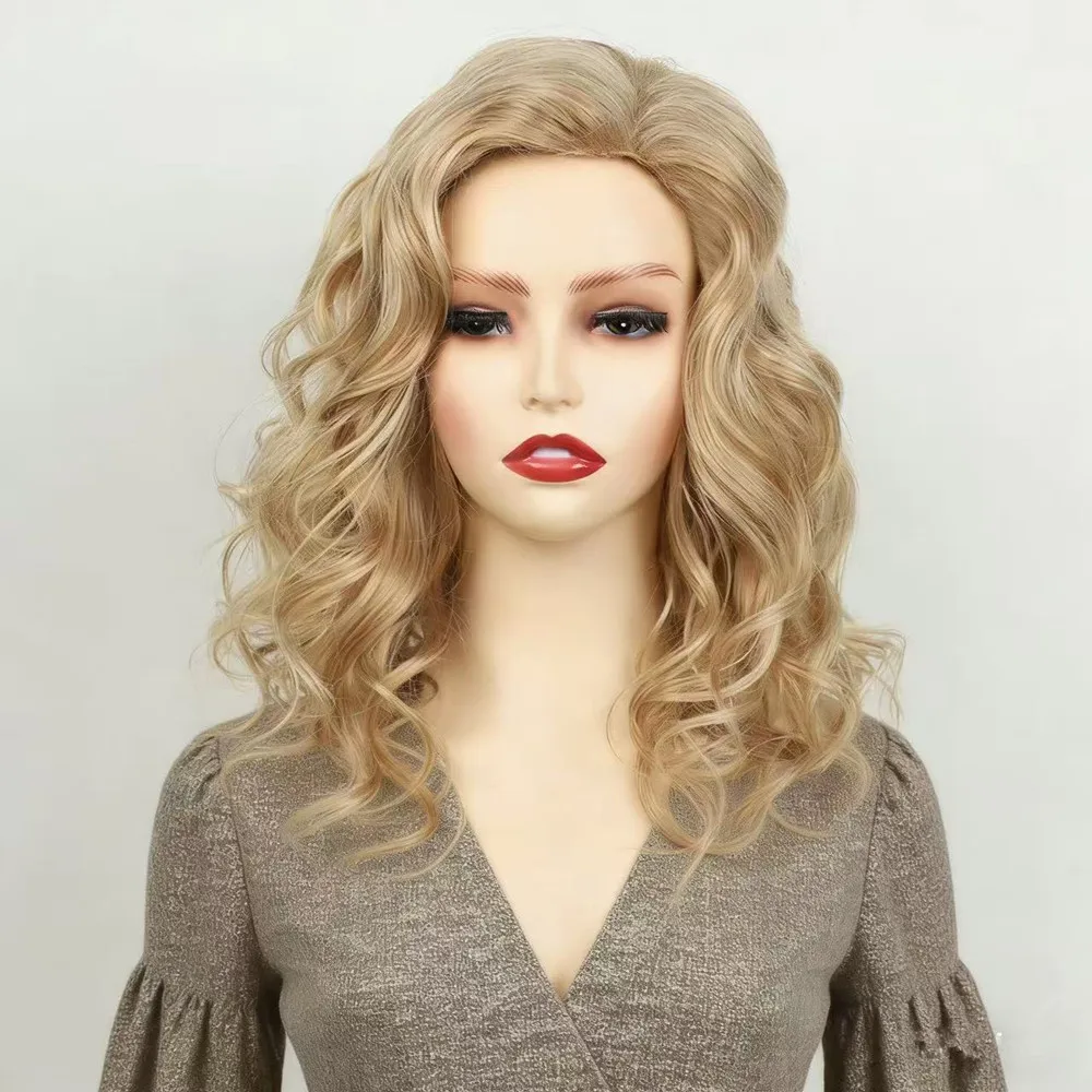 Blonde Curly Wig for Women Synthetic Heat Resistant Wavy Wig Natural Looking Middle Part Shoulder Length Wigs for Daily Party
Blonde Curly Wig for Women Synthetic Heat Resistant Wavy Wig Natural Looking Middle Part Shoulder Length Wigs for Daily Party