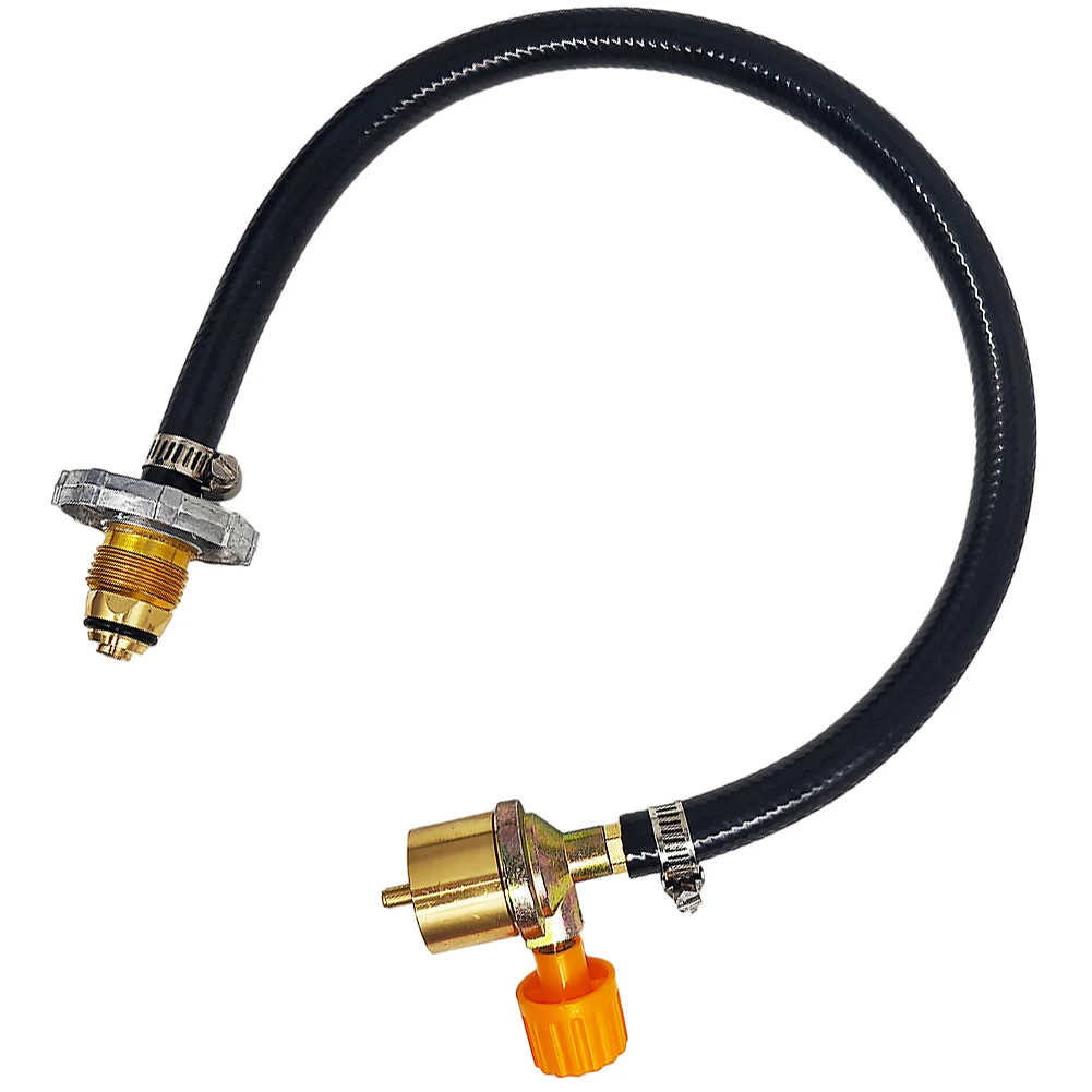 Gas Stove Propane Refill Adapter with ON-Off Control Valve Propane Extension Hose Copper Propane Refill Hose for Outdoor Camping 
Gas Stove Propane Refill Adapter with ON-Off Control Valve Propane Extension Hose Copper Propane Refill Hose for Outdoor Camping
