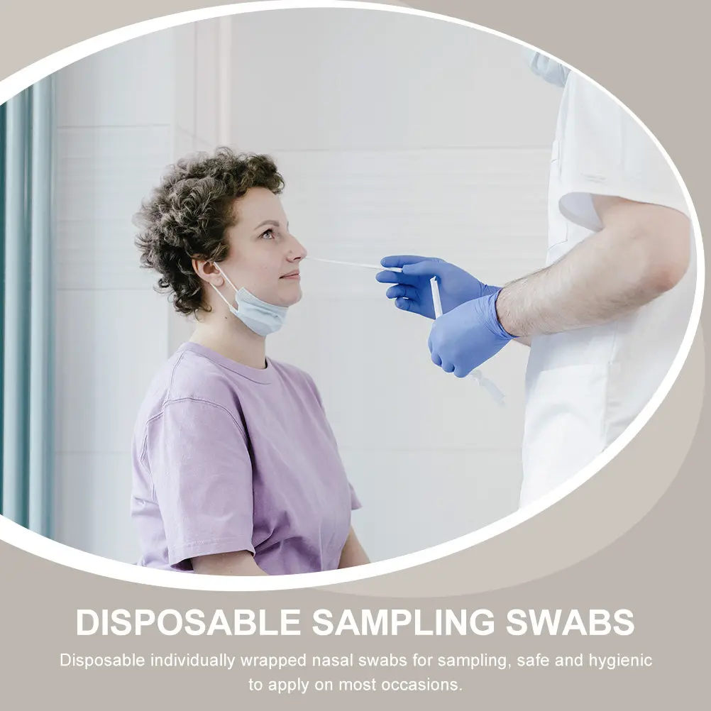 120 шт. флокированных назальных тампонов, легкие, портативные, в индивидуальной упаковке, для сбора образцов в больницах, лабораториях и дома
120 шт. флокированных назальных тампонов, легкие, портативные, в индивидуальной упаковке, для сбора образцов в больницах, лабораториях и дома