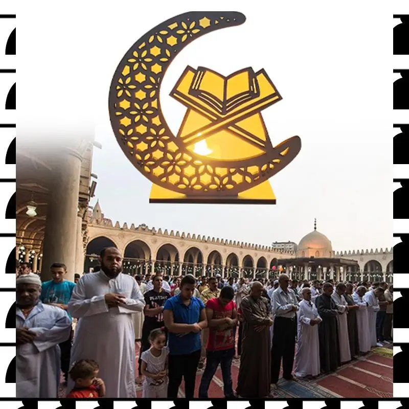 A44U Wooden Crafts Ornament Lamp Middle East Festival Eid Decorative Lamp Moon LED Decorative Lamps, G Durable
A44U Wooden Crafts Ornament Lamp Middle East Festival Eid Decorative Lamp Moon LED Decorative Lamps, G Durable