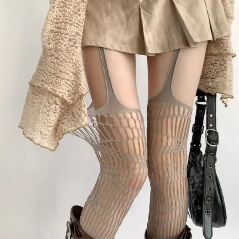 One Piece Suspender Stockings Women's Thin Sexy Pantyhose Lace Hollow Fishnet Socks Japanese Harajuku Spicy Girl Thigh Stocking
One Piece Suspender Stockings Women's Thin Sexy Pantyhose Lace Hollow Fishnet Socks Japanese Harajuku Spicy Girl Thigh Stocking