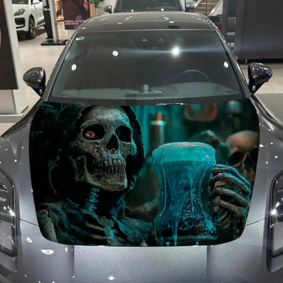 Wine Cup Hood Skeleton Car Hood Sticker, PVC Waterproof Self-adhesive Scratch Resistant Hood Sticker, Suitable For All Car Decor
Wine Cup Hood Skeleton Car Hood Sticker, PVC Waterproof Self-adhesive Scratch Resistant Hood Sticker, Suitable For All Car Decor