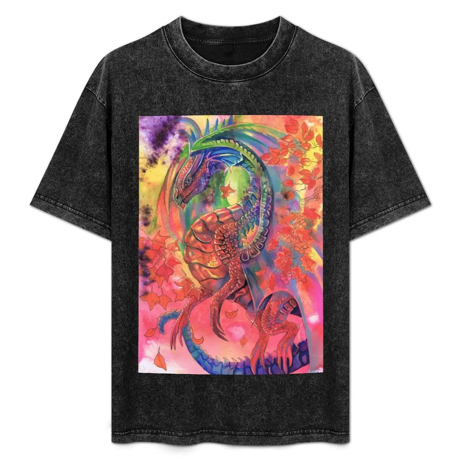 Dragon of the color of the leaves T-Shirt Soft Casual Short Sleeve Cotton Tee
Dragon of the color of the leaves T-Shirt Soft Casual Short Sleeve Cotton Tee