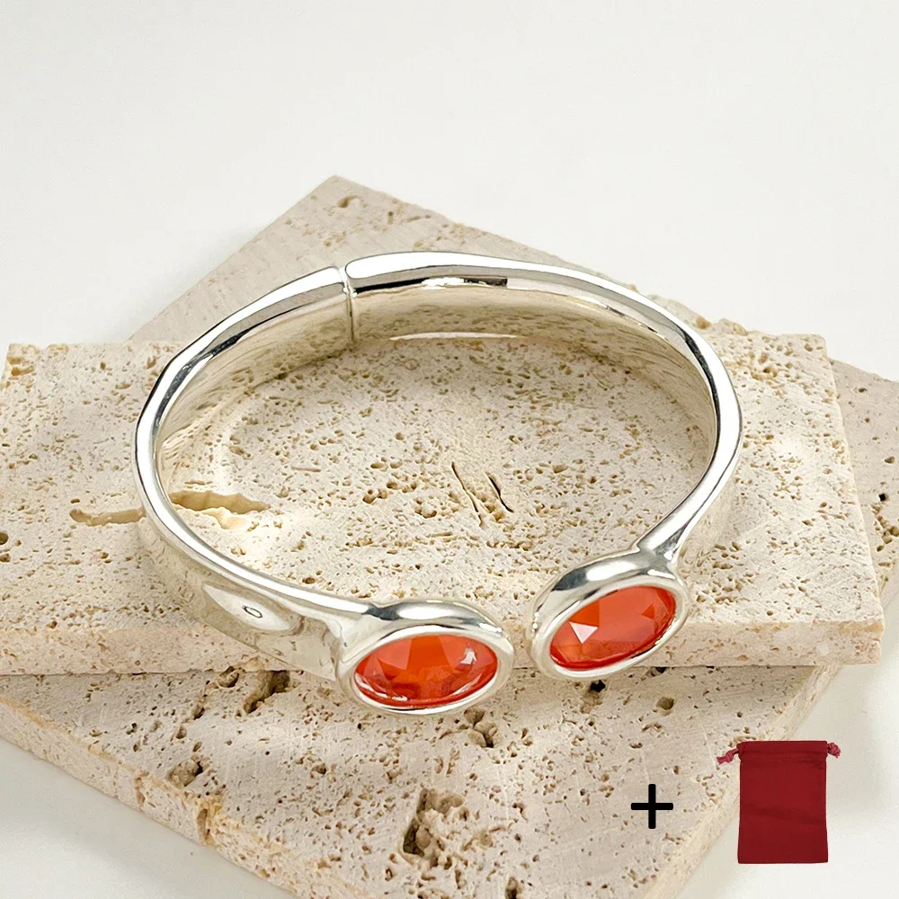 Transparent Gemstone Open Bracelet, Spanish Jewelry Gift, Exquisite Fashion, Hot Sale, Red, High Quality,
Transparent Gemstone Open Bracelet, Spanish Jewelry Gift, Exquisite Fashion, Hot Sale, Red, High Quality,