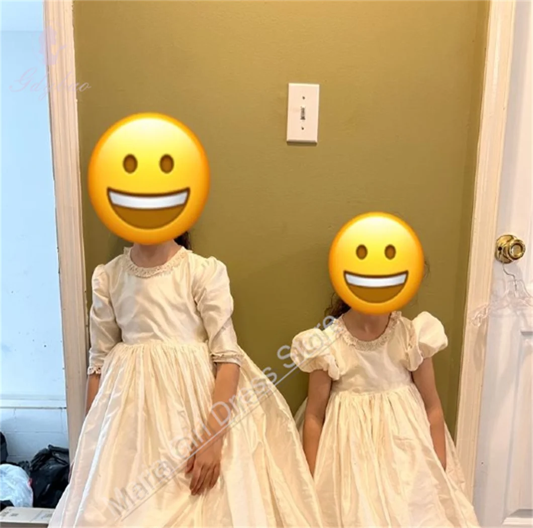 White Satin Elegant Girls Dress Fluffy Half Sleeve Long Beauty Contest Kids Birthday Party Dress Wedding Photography 
White Satin Elegant Girls Dress Fluffy Half Sleeve Long Beauty Contest Kids Birthday Party Dress Wedding Photography