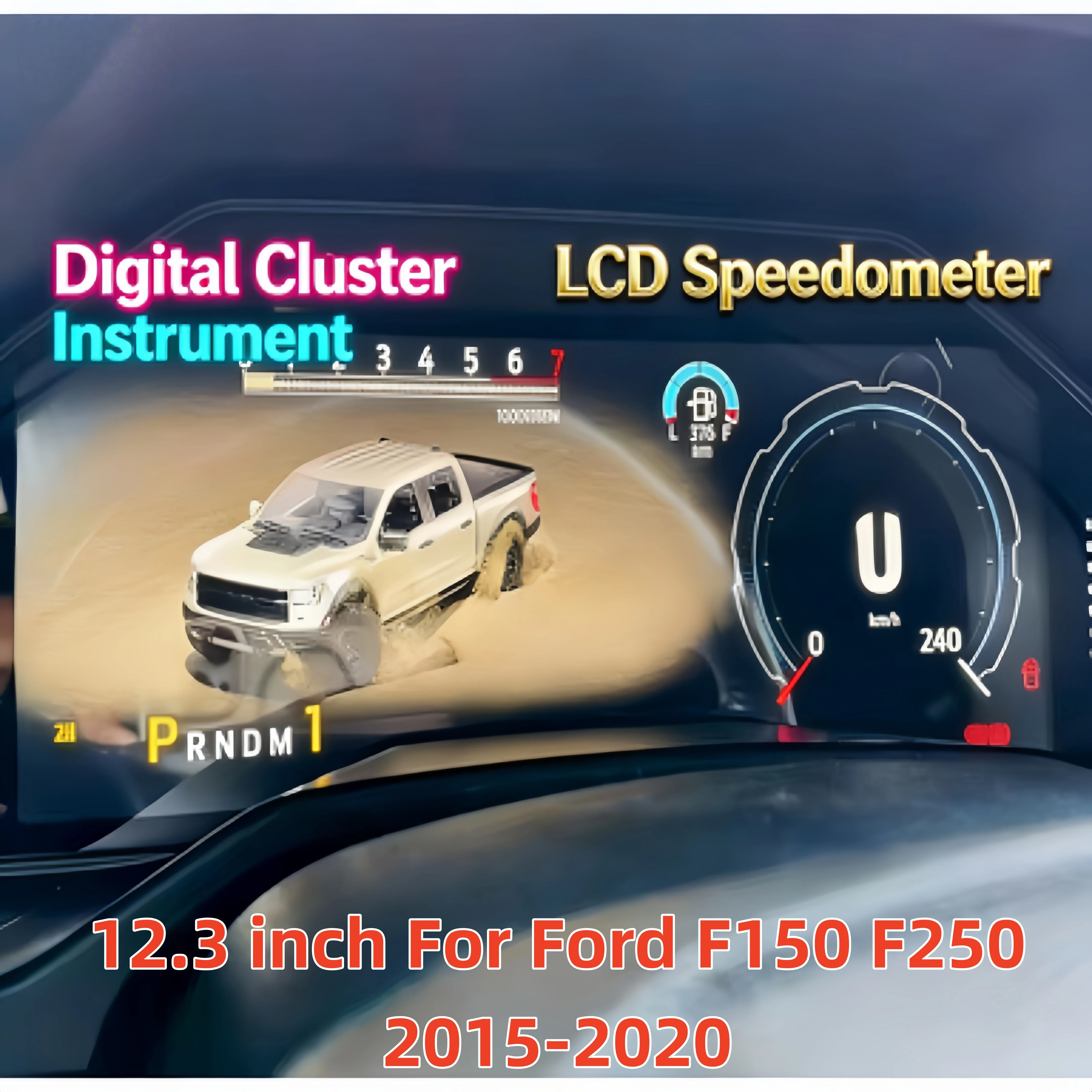 Virtual Cockpit Dash Panel Digital Dashboard Cluster For Ford F150 F250 2015-2020 Instrument Panel Speedometer Odometer 12.3"
Virtual Cockpit Dash Panel Digital Dashboard Cluster For Ford F150 F250 2015-2020 Instrument Panel Speedometer Odometer 12.3"