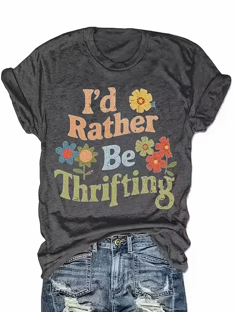 Plus Size Women's Short Sleeve T-Shirt I'd Rather Be Thrifting breathable fabric summer outfits women's clothing
Plus Size Women's Short Sleeve T-Shirt I'd Rather Be Thrifting breathable fabric summer outfits women's clothing