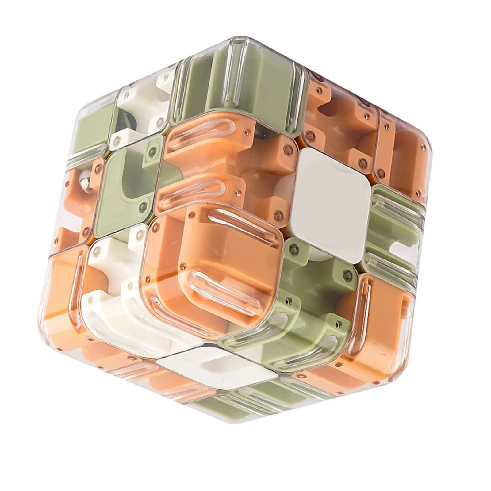 Handheld Maze Cube 3D Maze Cube Plastic Three Dimensional Rotating Cube Training Puzzle Game for Ages Over 3 Years Old
Handheld Maze Cube 3D Maze Cube Plastic Three Dimensional Rotating Cube Training Puzzle Game for Ages Over 3 Years Old
