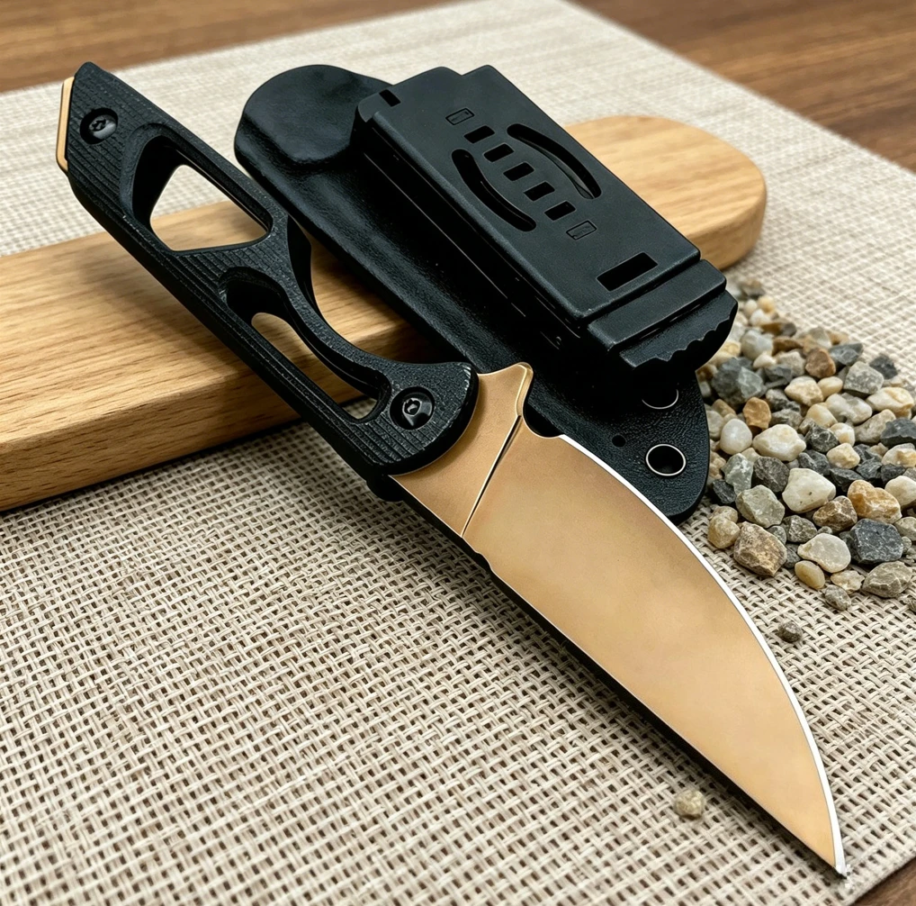 Fixed Blade Knife D2 Steel Blade with G10 Non‑Slip Handle & Kydex Sheath, Outdoor Camping Hunting EDC Gear, Perfect Gift for Men
Fixed Blade Knife D2 Steel Blade with G10 Non‑Slip Handle & Kydex Sheath, Outdoor Camping Hunting EDC Gear, Perfect Gift for Men