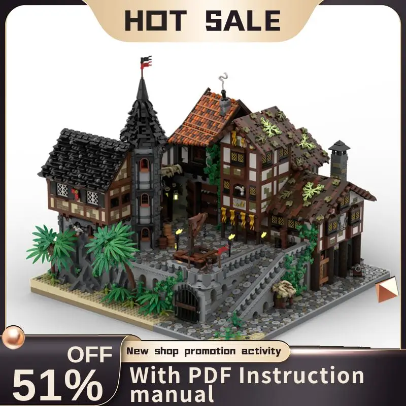New 11944Pcs Moc European Medieval Pirates Series Gallows Hill Model Diy Creative Ideas Bricks Toy Birthday Gift Building Blocks
New 11944Pcs Moc European Medieval Pirates Series Gallows Hill Model Diy Creative Ideas Bricks Toy Birthday Gift Building Blocks