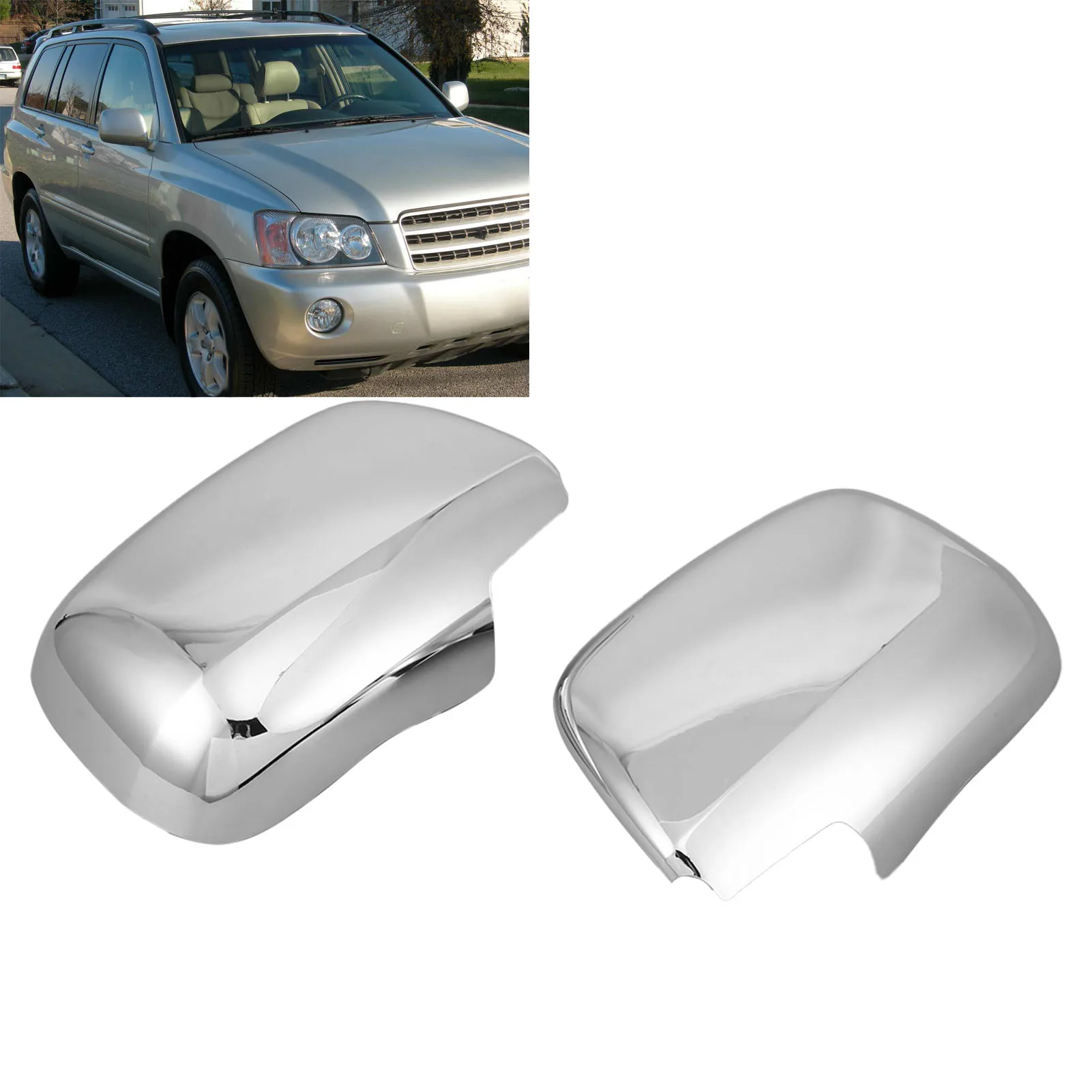 1 Pair Mirror Cover Scratch Resistant Mirror Cap Chrome ABS Mirror Shell Trim Fit For Toyota Highlander 1998-2003
1 Pair Mirror Cover Scratch Resistant Mirror Cap Chrome ABS Mirror Shell Trim Fit For Toyota Highlander 1998-2003
