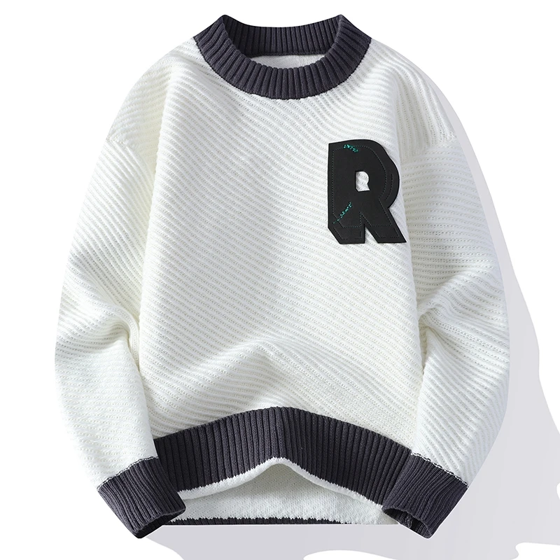 Thiened Fce Warm Knitted Sweater Loose Version round Ne f High Ne for Teenage Students Autumn Winter Casual Wear
Thiened Fce Warm Knitted Sweater Loose Version round Ne f High Ne for Teenage Students Autumn Winter Casual Wear