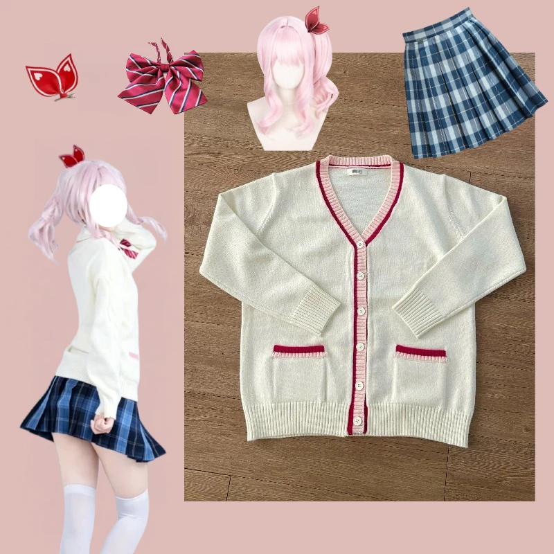 AKIYAMA MIZUKI Daily Wear Set Women Anime Cosplay Costume Wig Knitted Cardigan Jacket Skirt Tie Headwear Outfit Halloween Party
AKIYAMA MIZUKI Daily Wear Set Women Anime Cosplay Costume Wig Knitted Cardigan Jacket Skirt Tie Headwear Outfit Halloween Party