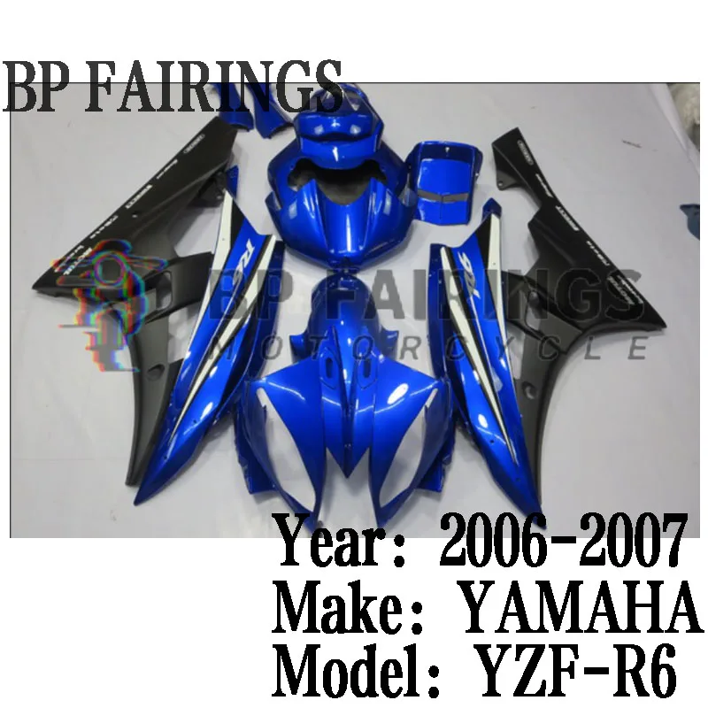 Для YAMAHA YZF R6 2006 2007 Комплекты обтекателей из АБС-пластика YZF600 R6 07 Abs для YAMAHA YZF R6 2006-2007 Комплект обтекателей Синий Черный 
Для YAMAHA YZF R6 2006 2007 Комплекты обтекателей из АБС-пластика YZF600 R6 07 Abs для YAMAHA YZF R6 2006-2007 Комплект обтекателей Синий Черный