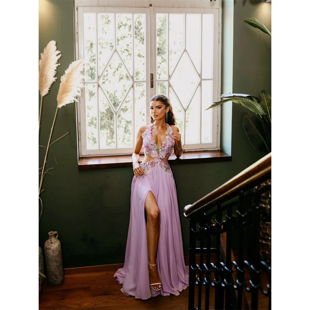 Lorrtta Tulle Halter Purple A-Line Evening Dress 2026 Prom Dress Elegant Luxury Formal Appliques Customized Robes de Soirée
Lorrtta Tulle Halter Purple A-Line Evening Dress 2026 Prom Dress Elegant Luxury Formal Appliques Customized Robes de Soirée