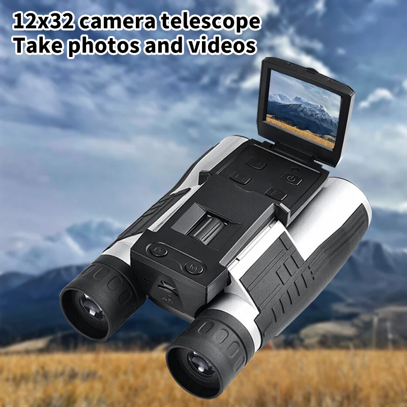 12x32 Digital Telescope 2.0" LCD Screen Binocular Telescope Hunting Camera Video Photo Recorder Outdoor Camping Hiking Equipment
12x32 Digital Telescope 2.0" LCD Screen Binocular Telescope Hunting Camera Video Photo Recorder Outdoor Camping Hiking Equipment