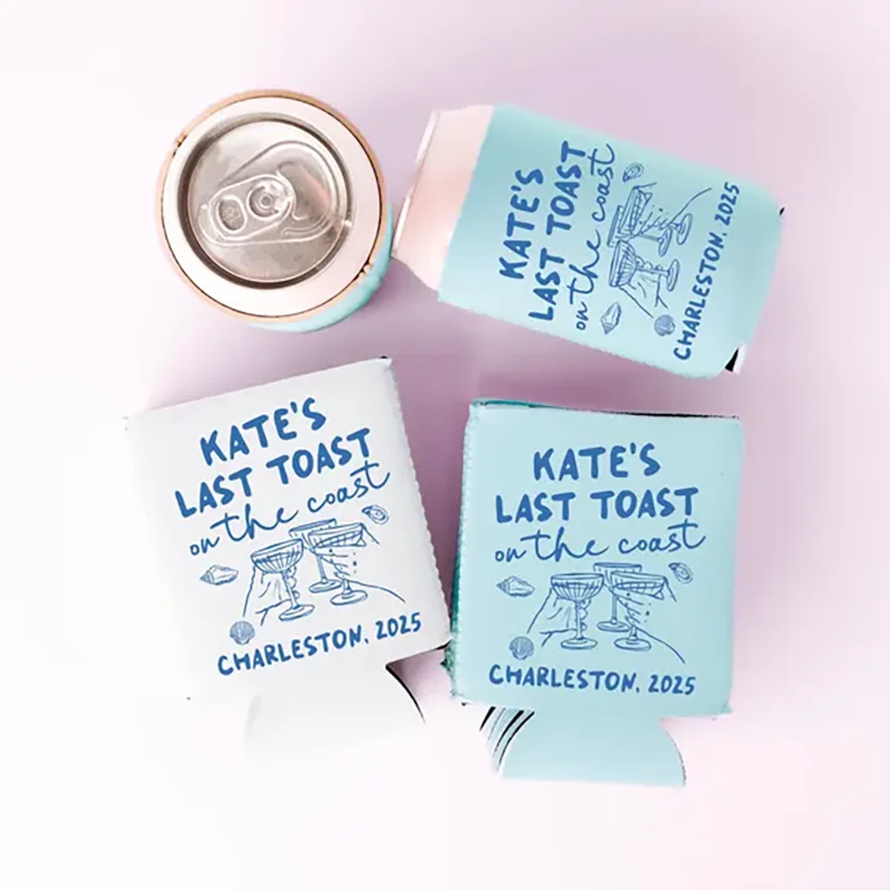 Custom 3 Pcs Last Toast on The Coast Bachelor Party Can Coolers Beach Themed Wedding Accessories Bridal Shower Gift Final Fiest
Custom 3 Pcs Last Toast on The Coast Bachelor Party Can Coolers Beach Themed Wedding Accessories Bridal Shower Gift Final Fiest