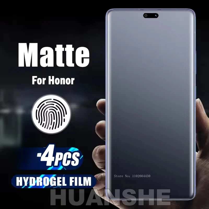 4Pcs Silicone Matte Hydrogel Ultimate Soft Film Screen Protector for Honor Magic 7/6/5/4 Pro, Magic 7 Lite/6 RSR
4Pcs Silicone Matte Hydrogel Ultimate Soft Film Screen Protector for Honor Magic 7/6/5/4 Pro, Magic 7 Lite/6 RSR