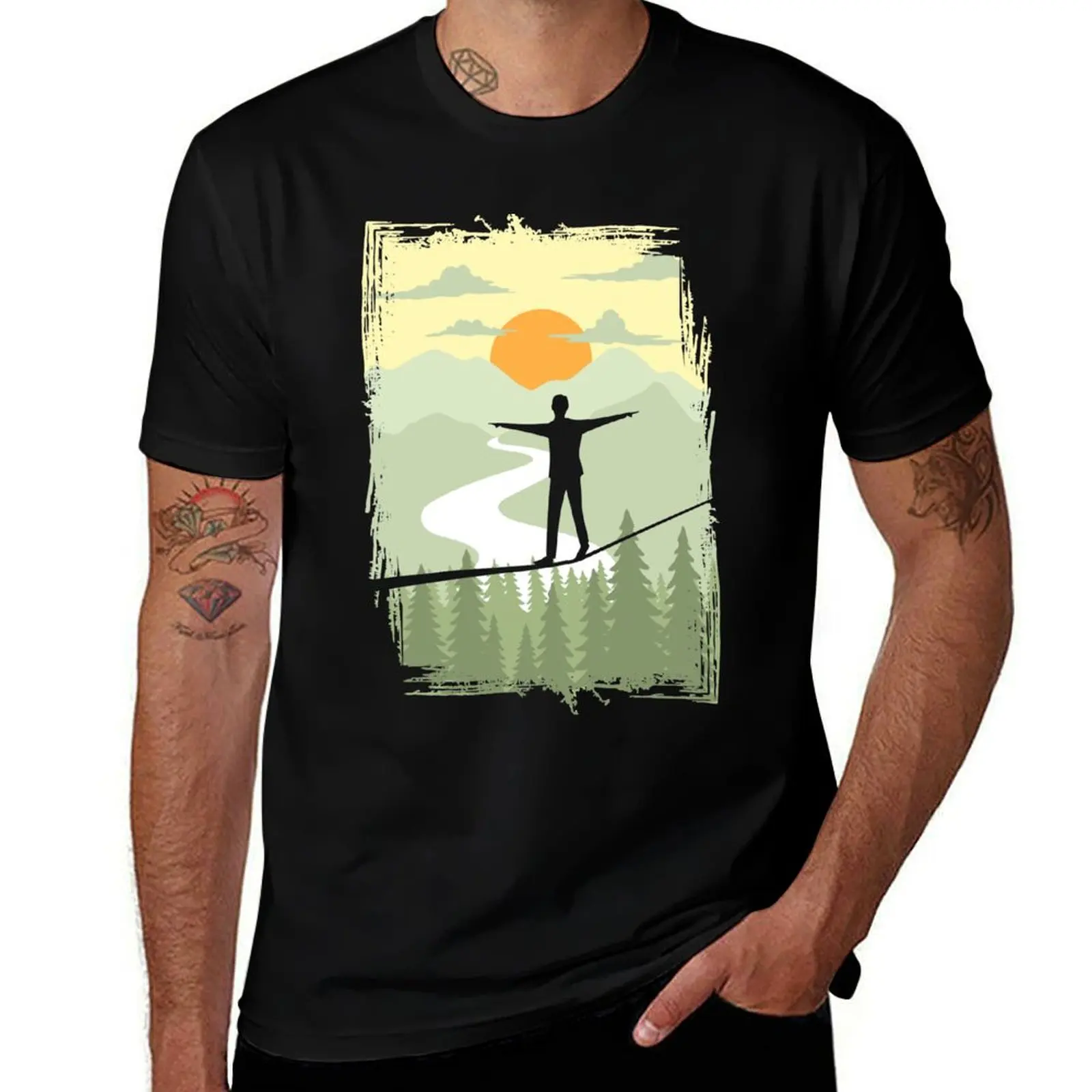 Slackline T-Shirt t shirt custom print t shirts for man slim fit anime t shirts for man T-shirt
Slackline T-Shirt t shirt custom print t shirts for man slim fit anime t shirts for man T-shirt