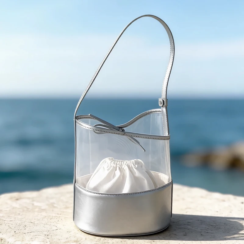 Beach Mash Small Bucket Bags For Women Luxury Designer Handbags Purses 2026 New In PU With Inner Pocket Hollow Underarm Shoulder
Beach Mash Small Bucket Bags For Women Luxury Designer Handbags Purses 2026 New In PU With Inner Pocket Hollow Underarm Shoulder