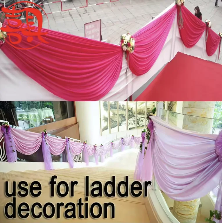 Wedding Stage Background Swags Table Skirt Valance Event Party Decoration Tassel Ice Silk Swag Drape For Backdrop Curtain 3M 6M
Wedding Stage Background Swags Table Skirt Valance Event Party Decoration Tassel Ice Silk Swag Drape For Backdrop Curtain 3M 6M