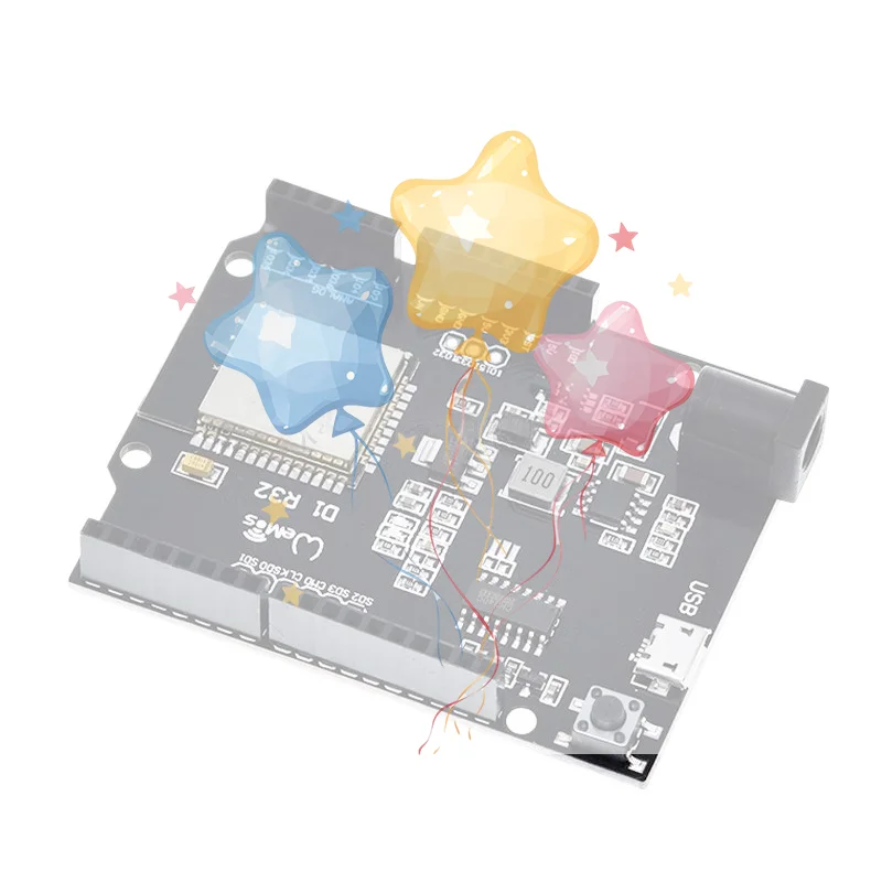 1Pcs D1 R32 ESP32 Development Board WiFi Bluetooth Rich Expansion Pins For IoT DIY Projects For Wemos
1Pcs D1 R32 ESP32 Development Board WiFi Bluetooth Rich Expansion Pins For IoT DIY Projects For Wemos