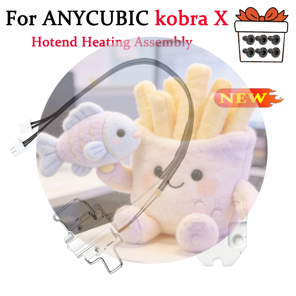 For Anycubic Kobra X Hotend Heating Assembly Kit Components with Heater Cartridge and Thermistor Temp Sensor Kobra X Accessories
For Anycubic Kobra X Hotend Heating Assembly Kit Components with Heater Cartridge and Thermistor Temp Sensor Kobra X Accessories