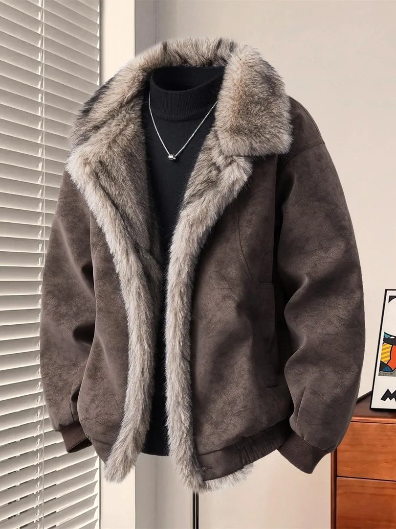 Warmth Insulated ort Thiened Cotton Jaet Men's Cleanfit Winter Faionable Outerwear with Fur Collar Youth Casual Sle
Warmth Insulated ort Thiened Cotton Jaet Men's Cleanfit Winter Faionable Outerwear with Fur Collar Youth Casual Sle