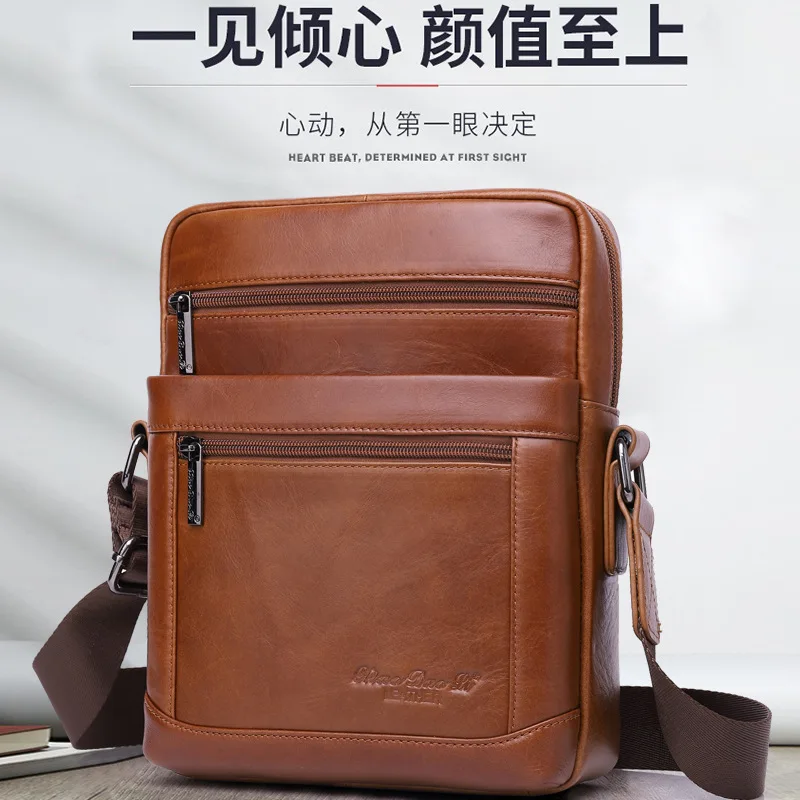 New Men's Crossbody Leather Shoulder Bag Retro First Layer Cowhide Backpack Large Capacity Retro Casual Fashion Simple Versatile
New Men's Crossbody Leather Shoulder Bag Retro First Layer Cowhide Backpack Large Capacity Retro Casual Fashion Simple Versatile