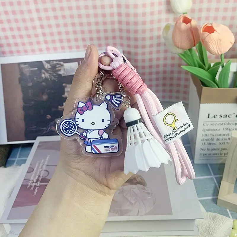Hello Kitty Anime Kawaii Sanrio Badminton Hanging Backpack Pendant Cute Kt Cat Creative Keychain Decoration Gifts for Girls
Hello Kitty Anime Kawaii Sanrio Badminton Hanging Backpack Pendant Cute Kt Cat Creative Keychain Decoration Gifts for Girls