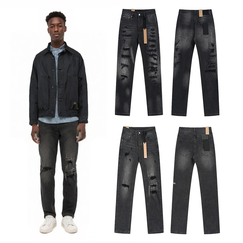 New Streetwear Clothing Men Distressed Ripped Slim Fit Jeans Japanese Y2k 2000s Hip Hop Street Style Casual Vintage Skinny Pants
New Streetwear Clothing Men Distressed Ripped Slim Fit Jeans Japanese Y2k 2000s Hip Hop Street Style Casual Vintage Skinny Pants